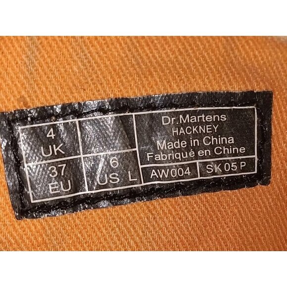 Dr Doc MARTENS HACKNEY Ankle Boots AirWair  Black Canvas Womens Sz US 6 - Picture 10 of 11